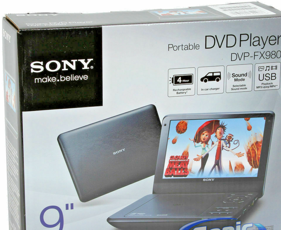 Sony DVPFX980 9" LCD Portable CD/DVD/Player, Built in Battery