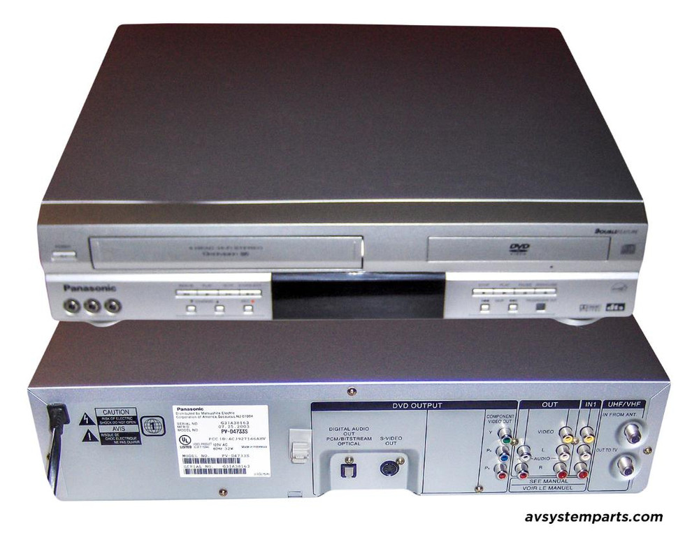 Panasonic Pv D4733s Dvd Vcr Combo Player Double Feature W Tv Tuner Panasonic Pv D4733s Dvd Vcr Combo Player Double Feature W Tv Tuner