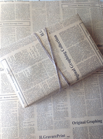 Vintage Newspaper...with FREE introductory giveaway Jute!