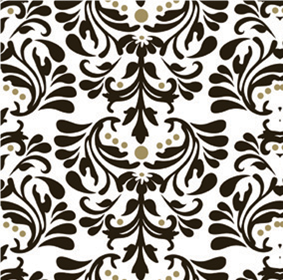 Elizabeth Brocade Black & White