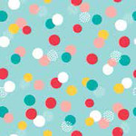 Trendy Teal Confetti wrapping paper