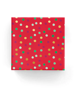 Polka Dots Red Green Gold