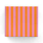 Pink Burnt Orange Strip Matte