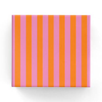Pink Burnt Orange Strip Matte