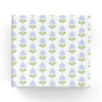 Block Print Blue Green