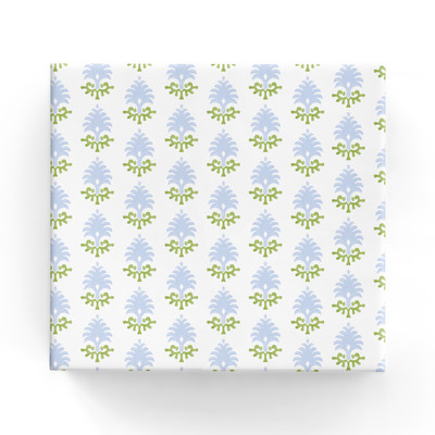 Block Print Blue Green