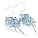 Angel Wings with Blue Topaz