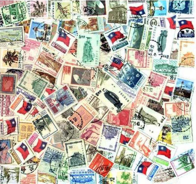 Taiwan, China Stamp Collection 100 Different Stamps