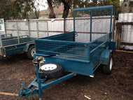 Single Axle Cage Trailer with Ramp - Hire Trailer