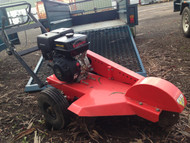 Single Axle Cage Trailer w/ Ramp & Mulcher Hire - Hire