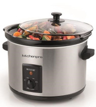 MAXIM Slow Cooker 5L Stainless Steel Auto 