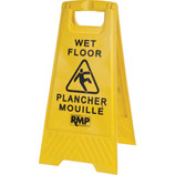 Bilingual Safety Wet Floor Sign                      