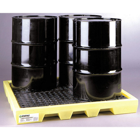 4 Drum Spill Pallet - Heavy-Duty Spill Containment