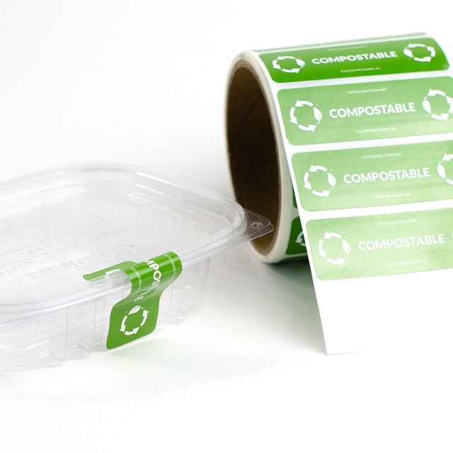 Compostable Container Sticker