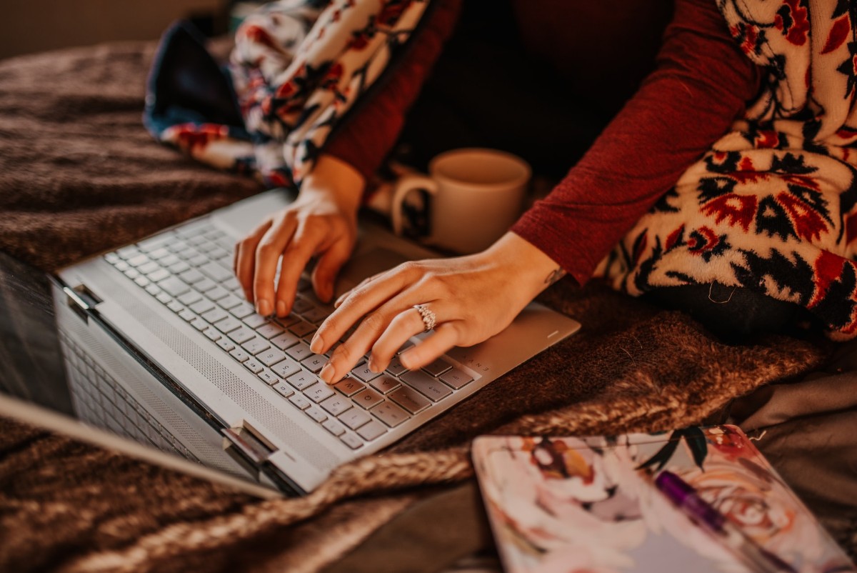 Person using laptop to shop online