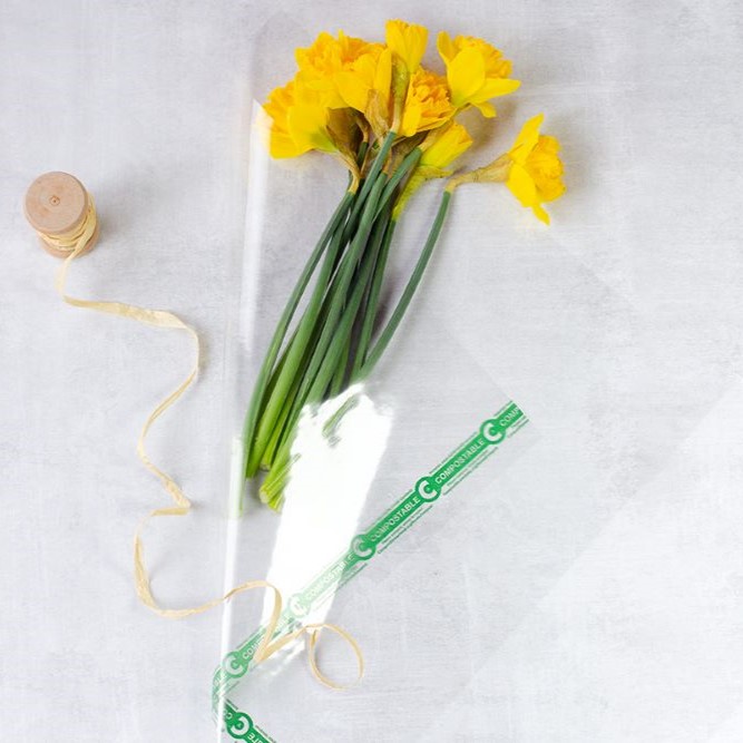 Compostable Cellophane Floral Wrap