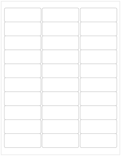 White Recycled PCW Address Labels