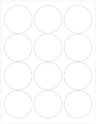 2.5" Circle Recycled PCW Labels