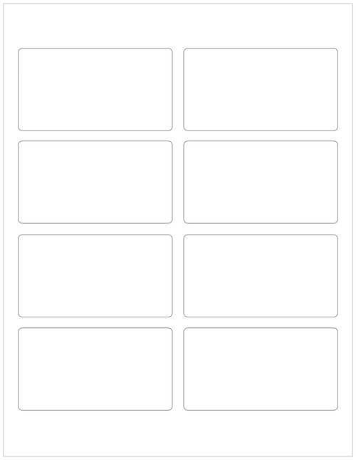 White Recycled PCW Labels