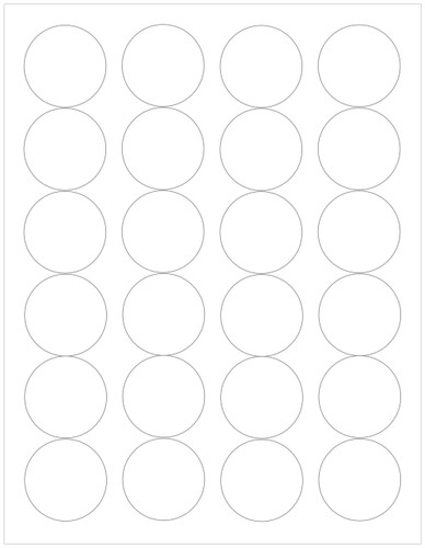 White Recycled or Compostable circle labels