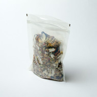 8oz transparent compostable pouch