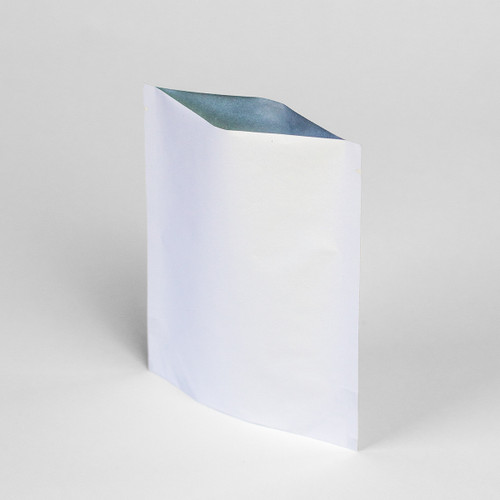 2oz white eco-friendly zipper pouch