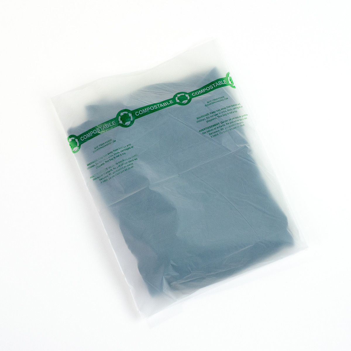 Compostable Poly Bags 9x12"