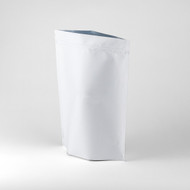 32oz White Compostable Stand Up Pouches