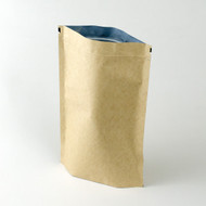 16oz Kraft Compostable Stand Up Pouches - Case [Imperfect]