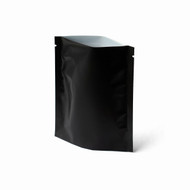 2oz Matte Black No Zipper Compostable Pouches