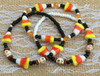 Combine with our Candy Corn & Skulls Bracelet for added Halloween fun!