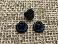 1 | Black Top Hat Lampwork Glass Beads
