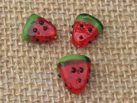 1 | Watermelon Slices Lampwork Glass Beads