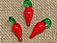 1 | Large Red Chili Pepper Glass Charms