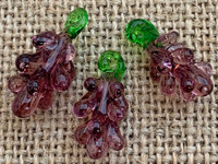 1 | Bunch of Purple Grapes Lampwork Glass Charms