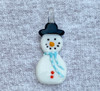 Snowman Pendant with Aqua Scarf