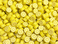Double sided clay beads