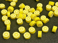 10 | Slices of Lemon Clay Beads