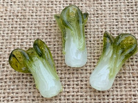 1 | Light Green Chinese Cabbage Lampwork Glass Beads
