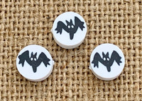 Halloween Bat Beads Polymer Clay