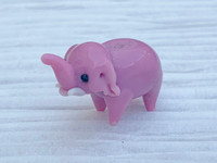 1 | Pink Elephant Lampwork Glass Bead 