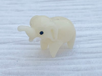 1 | White Elephant Lampwork Glass Bead 