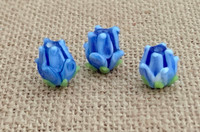 1 | Blue Tulip Lampwork Glass Bead