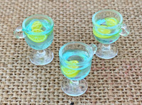 1 | Aqua Blue Resin Cocktail Charms