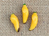 Yellow Banana Lampwork Beads 8x22-25mm - Hole 2mm 