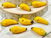 Yellow Banana Lampwork Beads 8x22-25mm - Hole 2mm 