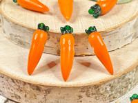 1 | Orange Carrots Lampwork Beads