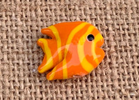 1 | Orange & Yellow Tropical Fish Lampwork Bead