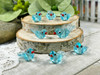 Blue Tropical Bird Lampwork Beads | 10x10x22-25mm | 2mm beading holes