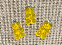 1 | Golden Yellow Gummy Bear Acrylic Charms